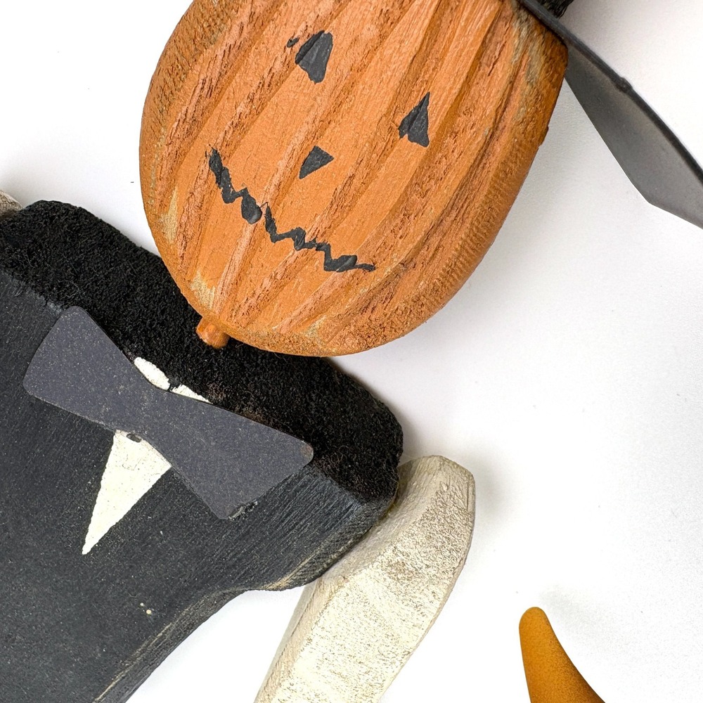 Primitives by Kathy Stand Up‎ Jack on Crow Dan DiPaolo Wooden Folk Art Halloween - Picture 15 of 15